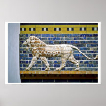 Persian Lion - Glazed Brick, Istanbul Posters