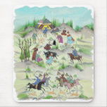 Persian War Scene Mousemat