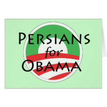 Persians for Obama Greeting Cards