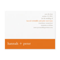 Persimmon Banner :: Save the Date Postcard