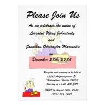 Person eating hot wings cartoon HOT Personalised Invitations