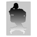 Person in Chair Silhouette - Card