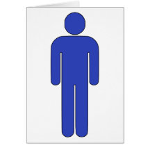 Person Man Sign Universal Silhouette Classic Comic Cards