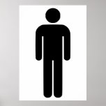 Person Man Sign Universal Silhouette Classic Comic posters