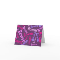 Personal gift: Sample notecard in Mixed Berry