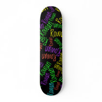 Personal gift: Sample skateboard in Neon Lights