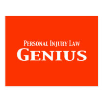 Personal Injury Law Gifts postcards