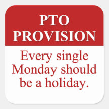 Personal Time Off Allocation (3) Sticker