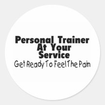 Personal Trainer At Your Service Stickers