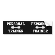 Personal Trainer Black and White Dumbell Training