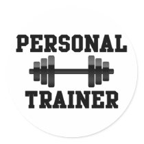 Personal Trainer Black and White Dumbell Training