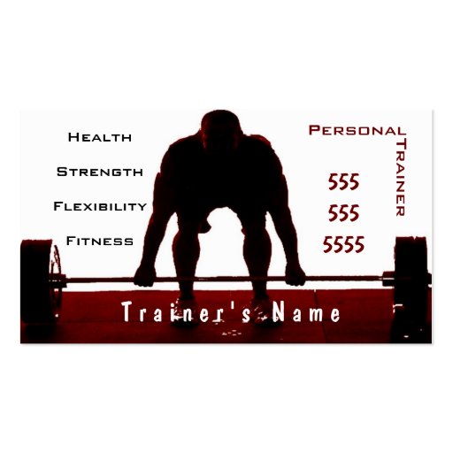 Personal Trainer Business Card