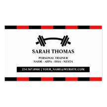 Personal Trainer Business Card