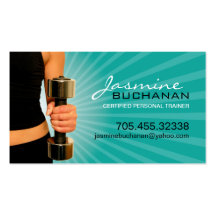Personal Trainer Business Card Template