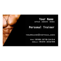 Personal Trainer Business Card Templates