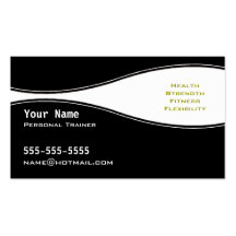 Personal Trainer Business Card Templates