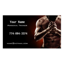 Personal Trainer Business Cards