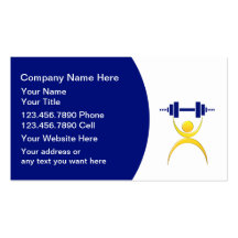 Personal Trainer Business Cards