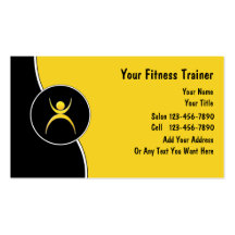 Personal Trainer Business Cards