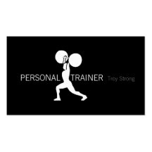 Personal Trainer, Fitness Business Card