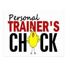 PERSONAL TRAINER’S CHICK POSTCARD