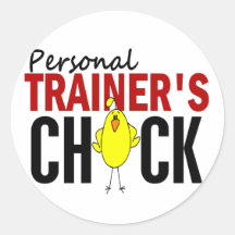 PERSONAL TRAINER’S CHICK ROUND STICKERS