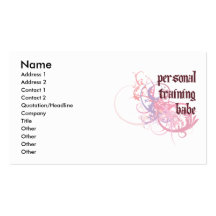 Personal Training Babe Business Card