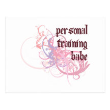 Personal Training Babe Postcard