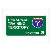 Personal Training Next Exit Postcard