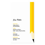 Personal Tutor Pencil Business Card business cards