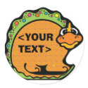 Personalise a Dinosaur, <YOUR TEXT> stickers