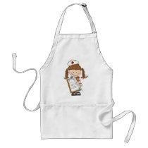 Personalise Brunette Nurse Gifts! Apron