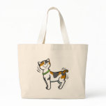 Personalise Cut Cat Beach Boater Tote Bag