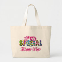 Personalise Cute "Kiss Me" Tote Bag