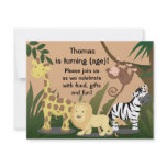 Personalise Happy Jungle Birthday Party Invitation