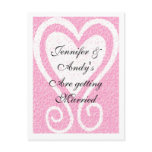 Personalise Heart Save the Date Postcard
