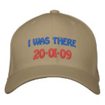 Personalise I WAS THERE Barack Obama Inauguration embroidered hats