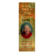 Personalise In Loving Memory Photo Bookmark