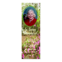 Personalise In Loving Memory Photo Bookmark Business Cards