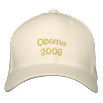 Personalise Obama 2008 Embroidered Hat