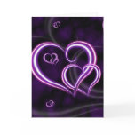 Personalise Purple Hearts Elegant