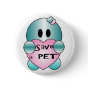 Personalise SACE A PET Cute Character buttons