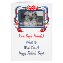 Personalise this Father's Day Card from the Dog!