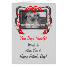 Personalise this Father's Day Card from the Dog!