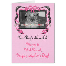 Personalise this Mother's Day Card from the Dog!