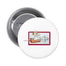 Personalise with name - The Super Nurse Buttons