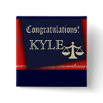 Personalise your own law school graduate design button