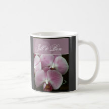 Personalise your own orchid design mugs