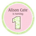 Personalised 1st Birthday Seal stickers