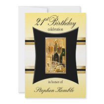 Personalised 21st Birthday Party Invitations